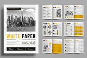 White Paper Template Layout, a Brochure Template by ContestDesign (Thumbnail 1 of 3)
