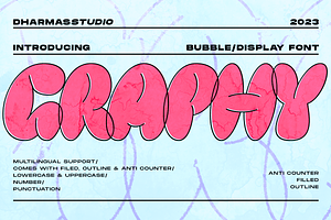 Graphy - Bubble Family Font