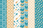 Vintage Blue Glitter Patterns, a Pattern Graphic by Amanda Ilkov (Thumbnail 3 of 3)