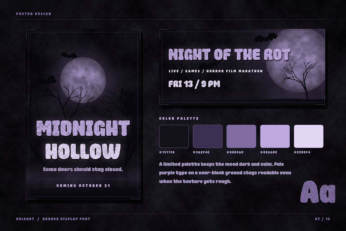 Oblq BoldRot | Horror Display Font, a Sans Serif Font by Oblique Foundry (Photo 7 of 15)