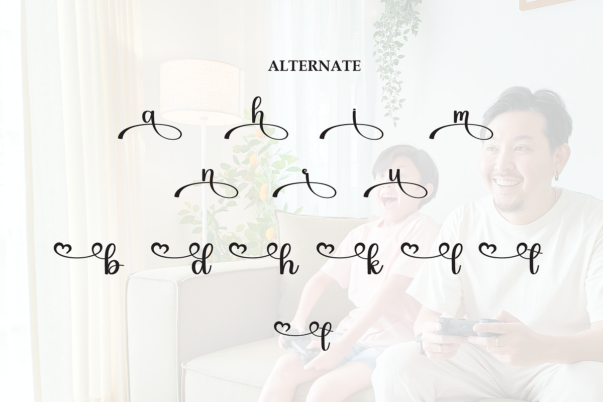Blissful Father | Script Font, a Handwritten Font by Scratchones (Photo 8 of 9)