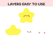 Baby Star SVG | Cute Kawaii Star, an Illustration by TheHitShop (Thumbnail 4 of 9)