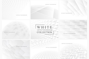 White Abstract Futuristic Background