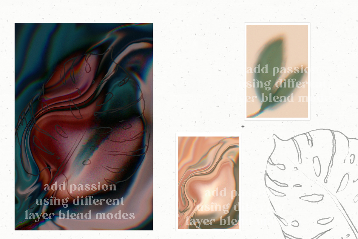 Tropical Grainy Gradient Collection, a Texture Illustration by Cat In Colour (Photo 7 of 9)