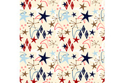 Retro Americana Star Burst Seamless, a Pattern Graphic by Sharon Schwalbe (Thumbnail 4 of 6)