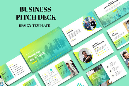 Business Pitch Deck, a Presentation Template by yanindesign