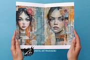 Mixed Media Girl, Lace Journal Pages, a Person Illustration by Digital Art Mahdiseño (Thumbnail 9 of 10)
