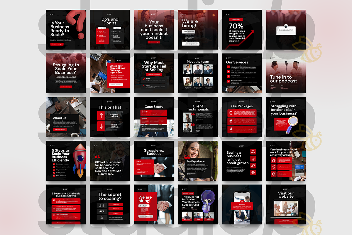 Canva Social Media Templates, a Social Media Template by Studio B | Canva Template (Photo 13 of 13)