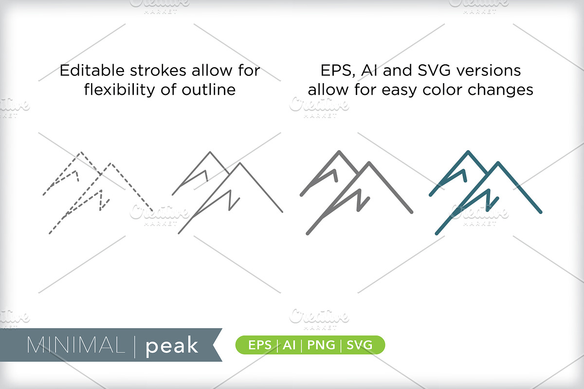 Minimal peak icons, an Outline Icon by Picture Window (Photo 5 of 5)