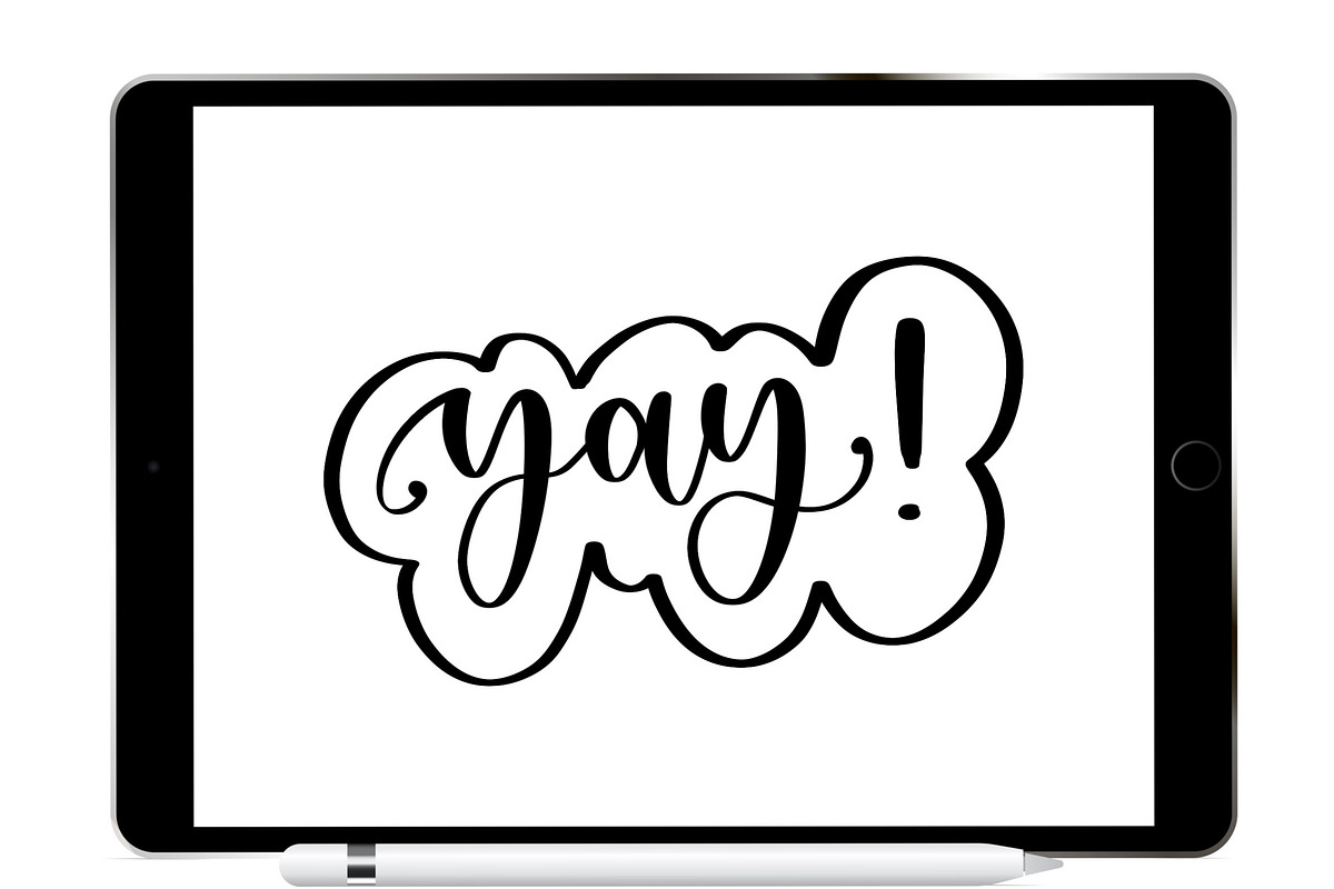 Bouncy Procreate Lettering Brush, a Brush Add-On by Blue Strawberry Studio (Photo 2 of 5)