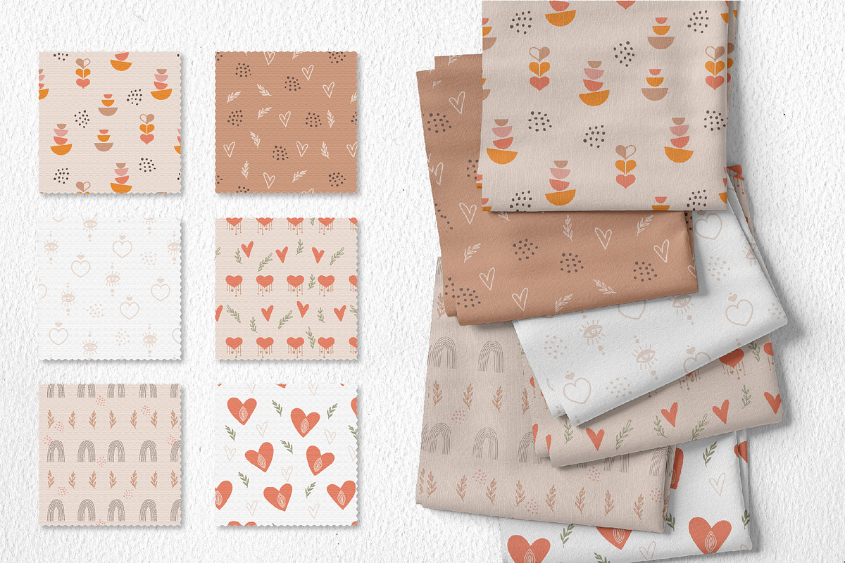 Boho Hearts and Shapes Collection, a Decorative Illustration by DearLetters (Photo 8 of 10)