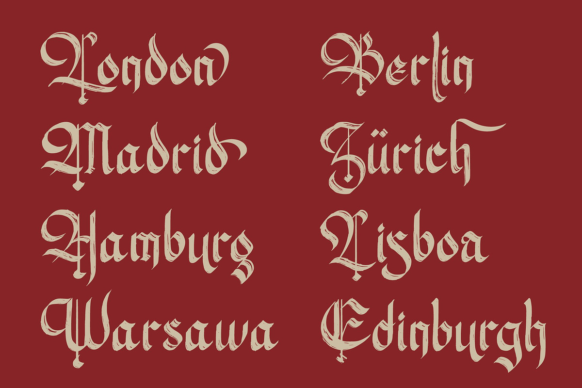 Hasfegia – Gothic Font, a Blackletter Font by Randi Irvan | Rvandtype (Photo 2 of 11)