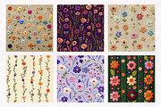Small Floral Knitted Seamless Patter, a Pattern Graphic by CreationArt (Thumbnail 3 of 5)