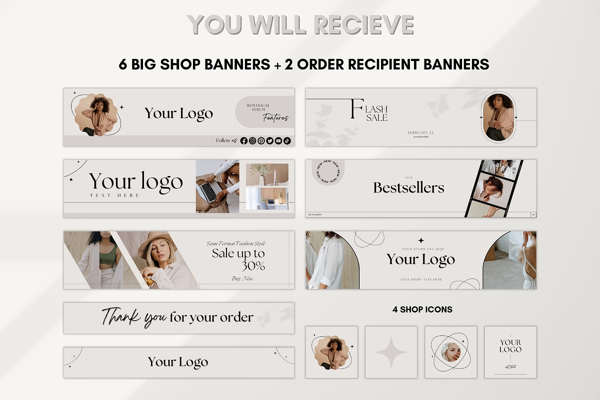 Etsy Shop Banner Kit, a Templates & Theme by Boltik Studio (Photo 2 of 7)