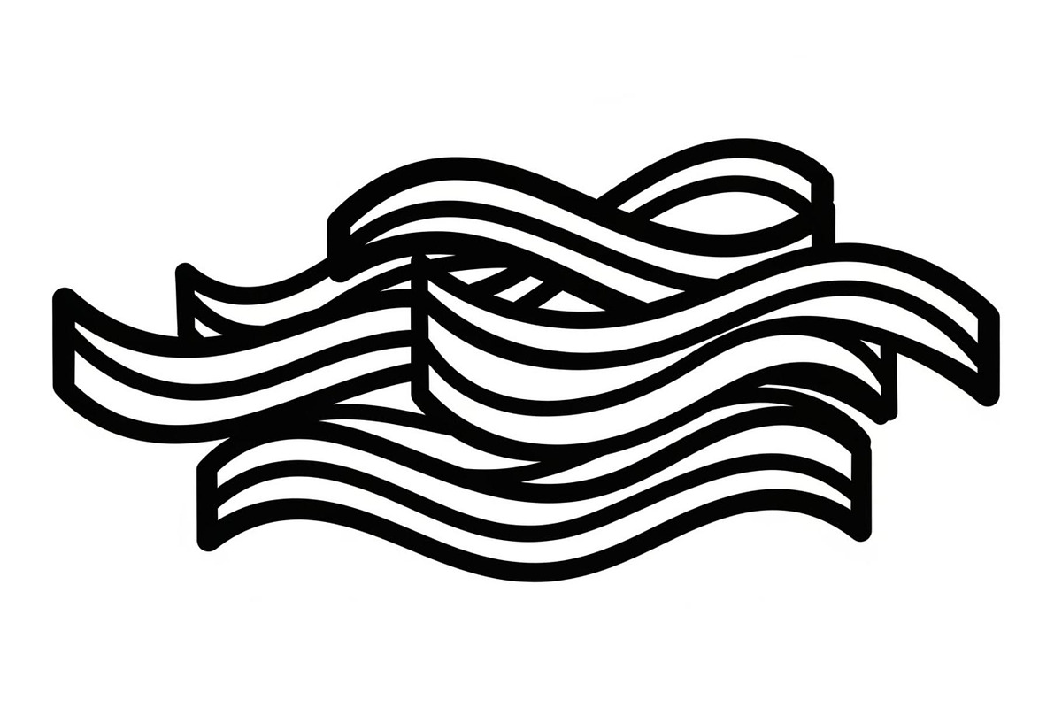Abstract Wave Liquid Line Art, an Illustration by Gfx_Store (Photo 10 of 11)