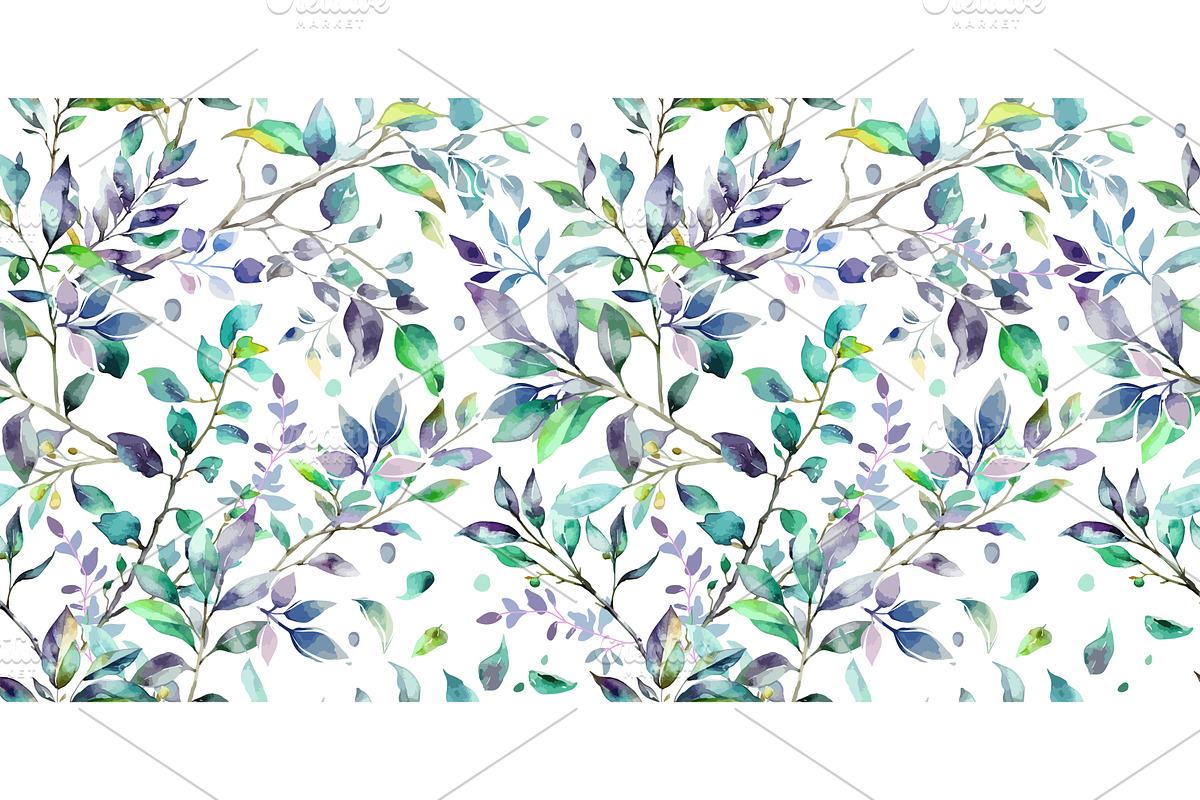 Seamless background watercolor, a Texture Illustration by Nenahliadava Design