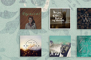 Christian Social Media Graphic Pack1, a Templates & Theme by Kreativity13 (Thumbnail 1 of 3)