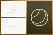 20 Circle geometric logos - outline, a Branding & Logo Template by VP Fonts (Thumbnail 13 of 21)