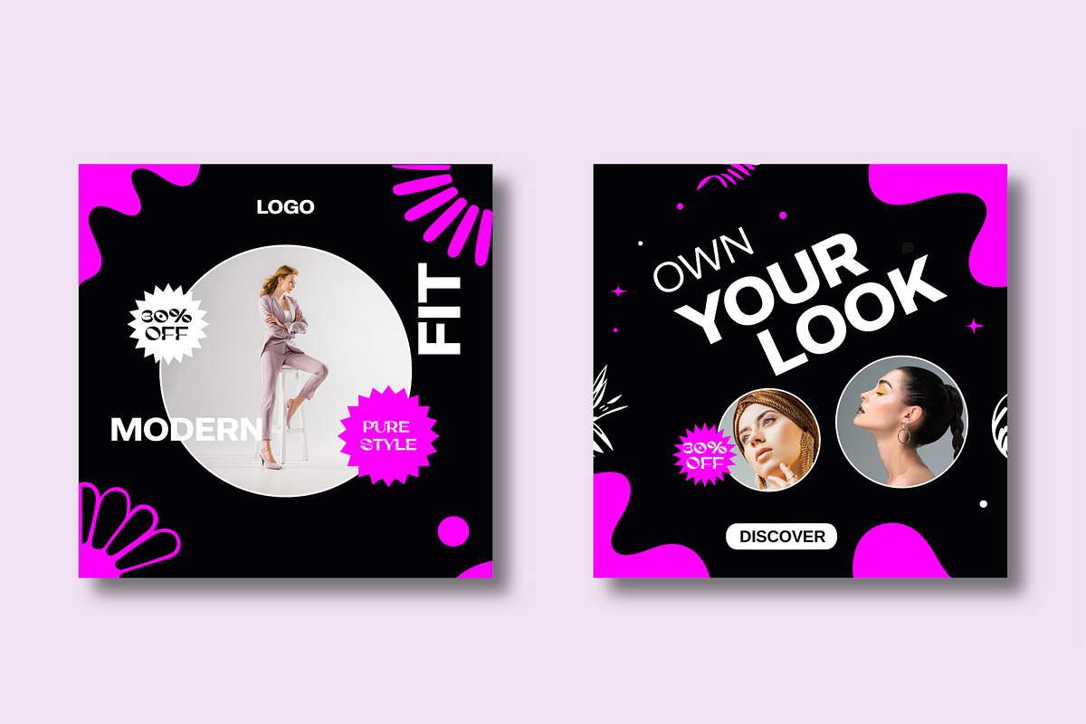 Fashion Social Media Template Design, a Social Media Template by MightyDesign (Photo 4 of 8)