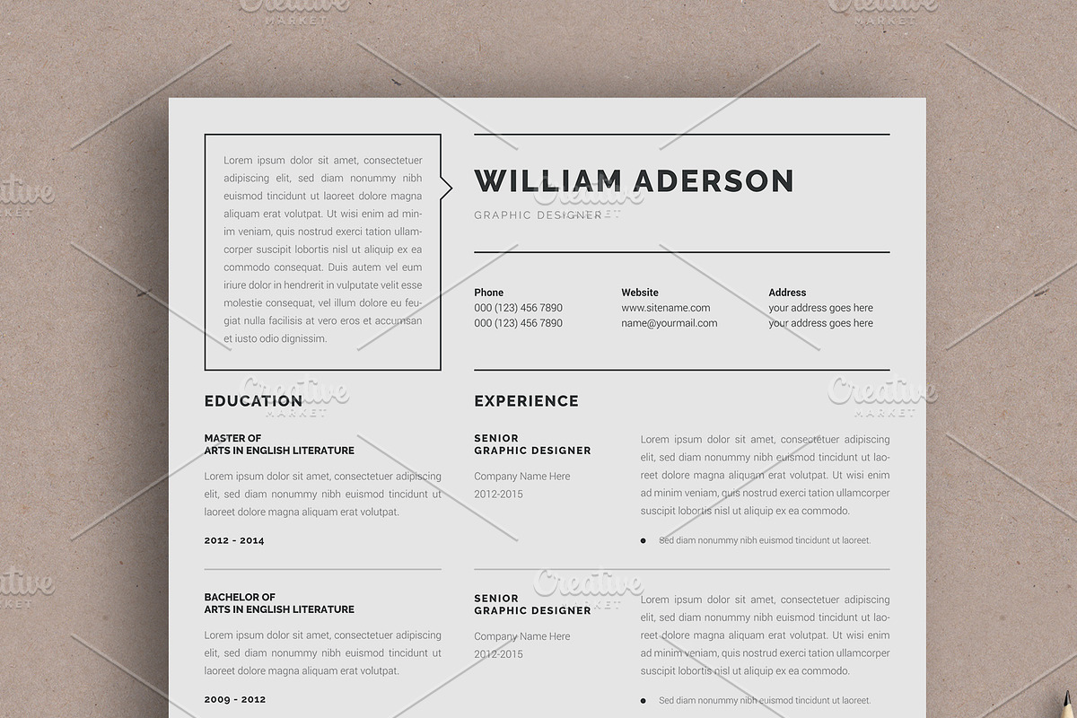 Google docs Resume Template, a Resume Template by Alice_s (Photo 5 of 6)