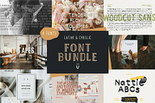 Font Bundle 50%Off-Latine & Cyrillic