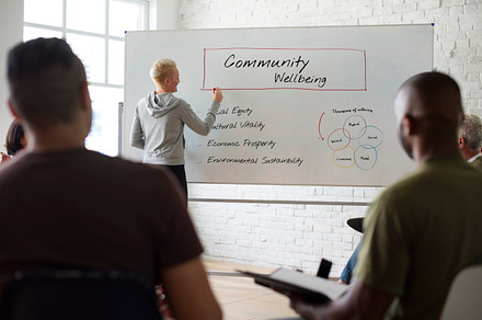 Diverse group of people in a seminar featuring person, african ethnicity, and, a Person Photo by rawpixel