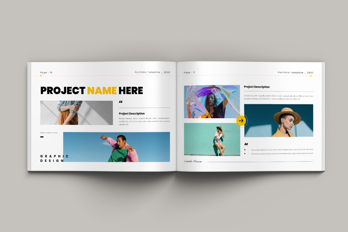 Portfolio Landscape Template, a Brochure Template by Pixelpick (Photo 6 of 9)