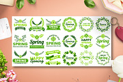 72 SPRING VINTAGE BADGE & RIBBON, a Branding & Logo Template by Toonsteb (Thumbnail 4 of 12)