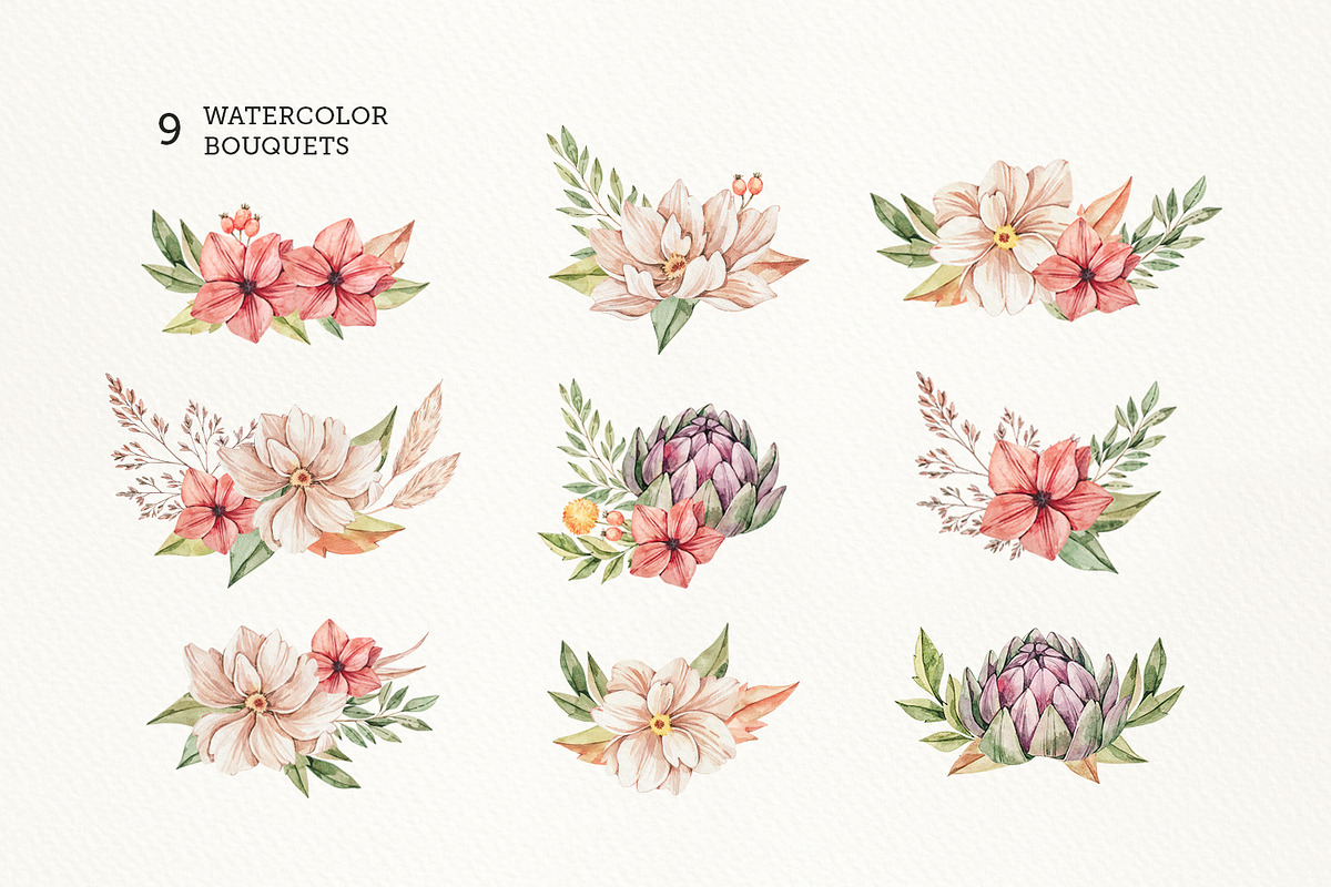 Field autumn flowers. Watercolour, an Illustration by Kate Macate (Photo 5 of 8)
