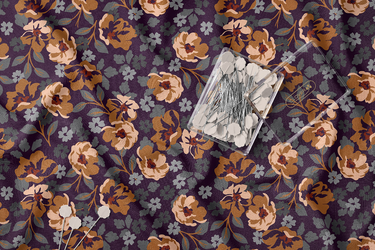 Vintage Floral Seamless Pattern, a Pattern Graphic by StudioGlouna (Photo 7 of 11)