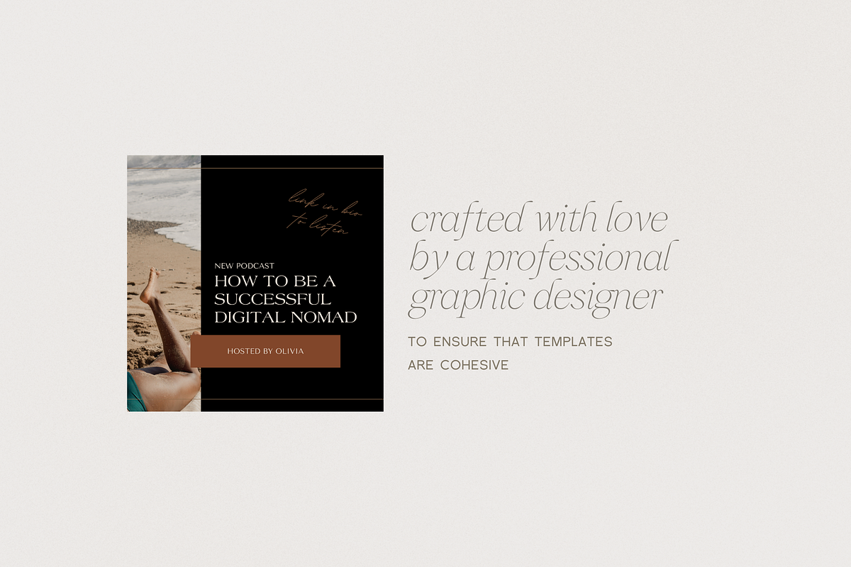 Bela | Podcast Canva Template, a Social Media Template by With Faith & Love (Photo 5 of 12)