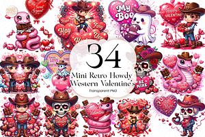 Howdy Valentine PNG Clipart Mini, an Object Illustration by KennedyStudio