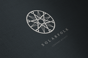 Solarfolk. Linear Geometric Logo