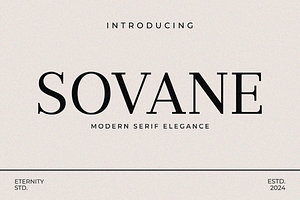 ET Sovane - Modern Serif Elegance