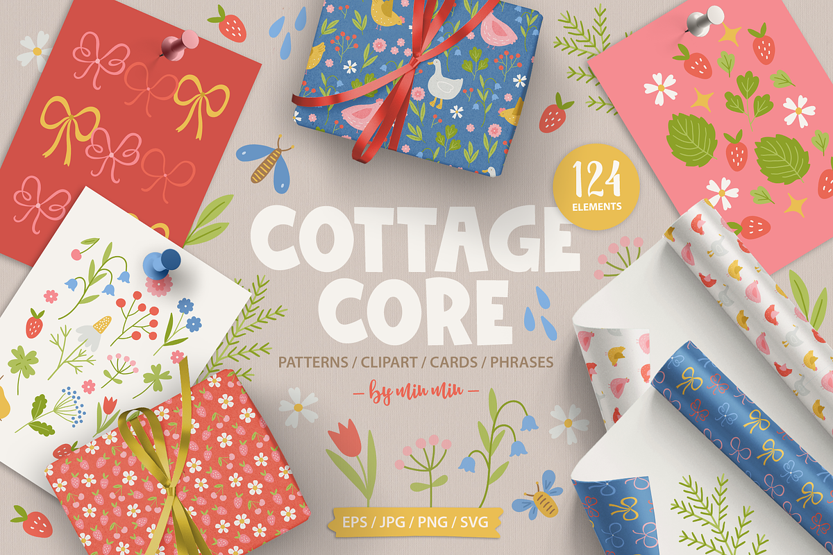 Cottagecore Kit, a Seasonal Illustration by miumiu (Photo 1 of 15)