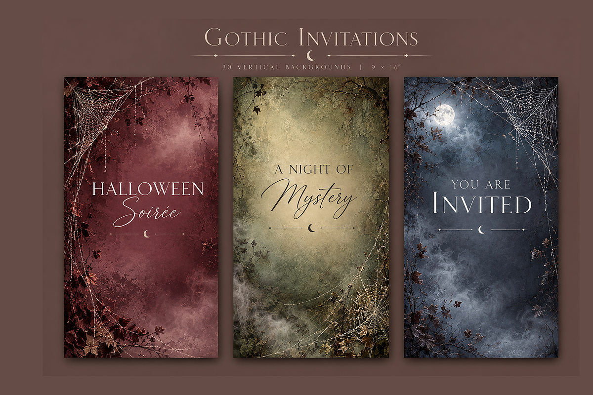 Mystic Halloween Web Backgrounds, a Background Graphic by MarisoArt (Photo 6 of 6)