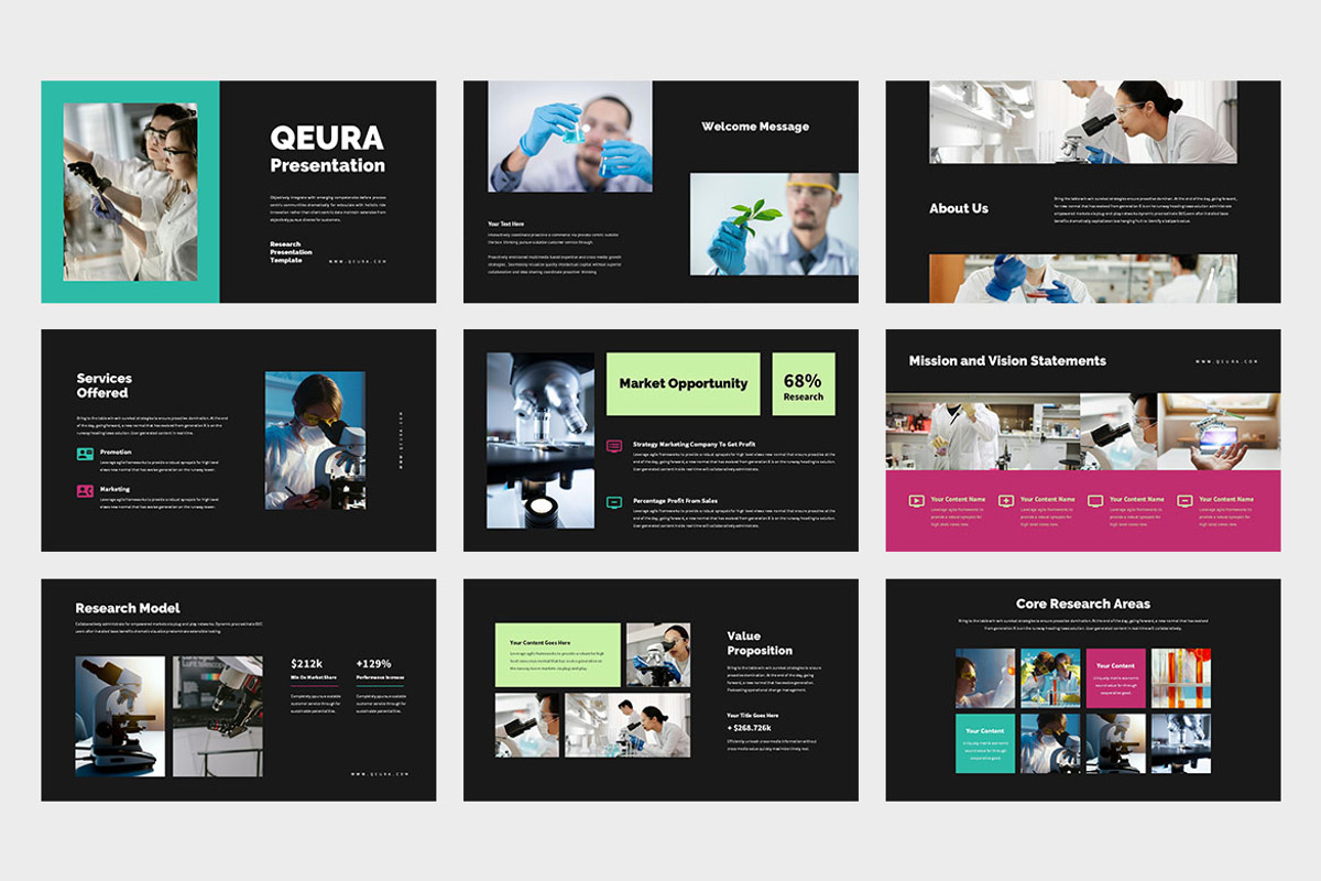 Qeura : Research Powerpoint, a Presentation Template by Punkl Camp (Photo 6 of 9)