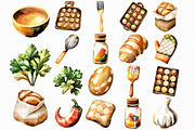 Kitchen Utensils And Chef Watercolor, an Illustration by Libby Wishes (Thumbnail 6 of 7)
