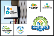Home Cleaning Service Logo, a Branding & Logo Template by Widhidesigns (Thumbnail 3 of 4)