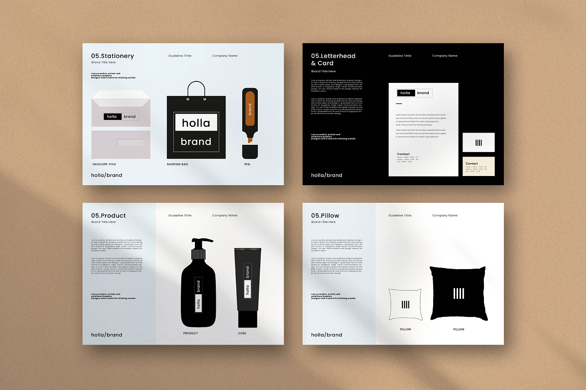 Brand Identity Guidelines Template, a Brochure Template by Studio Industry (Photo 5 of 12)
