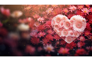 wallpaper design heart background ai, an Abstract Photo by pikepicture
