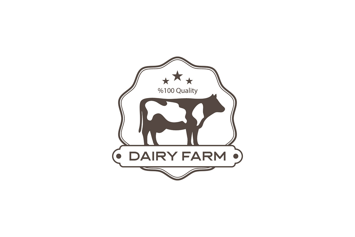 Dairy Farm Logo Design, a Branding & Logo Template by YUDesignStore (Photo 1 of 7)