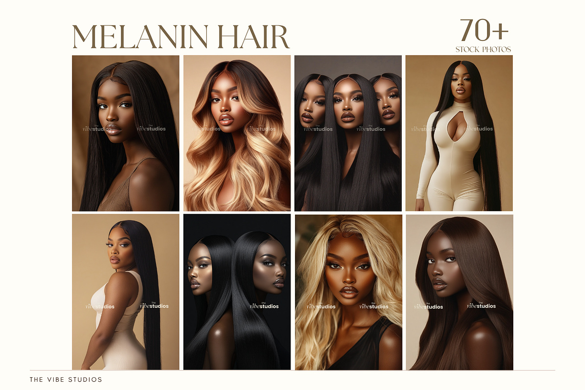 Luxury Melanin Hair Stock Photos, a Photo by The Vibe Studios (Photo 1 of 9)