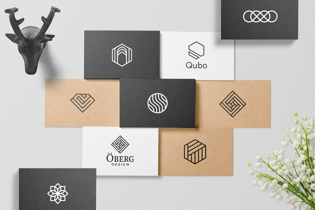 Geometric Logos - volume 02, a Branding & Logo Template by Davide Bassu (Photo 3 of 7)