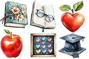 Monochromic Teacher's Day Clipart, an Illustration by Designworld (Thumbnail 4 of 6)