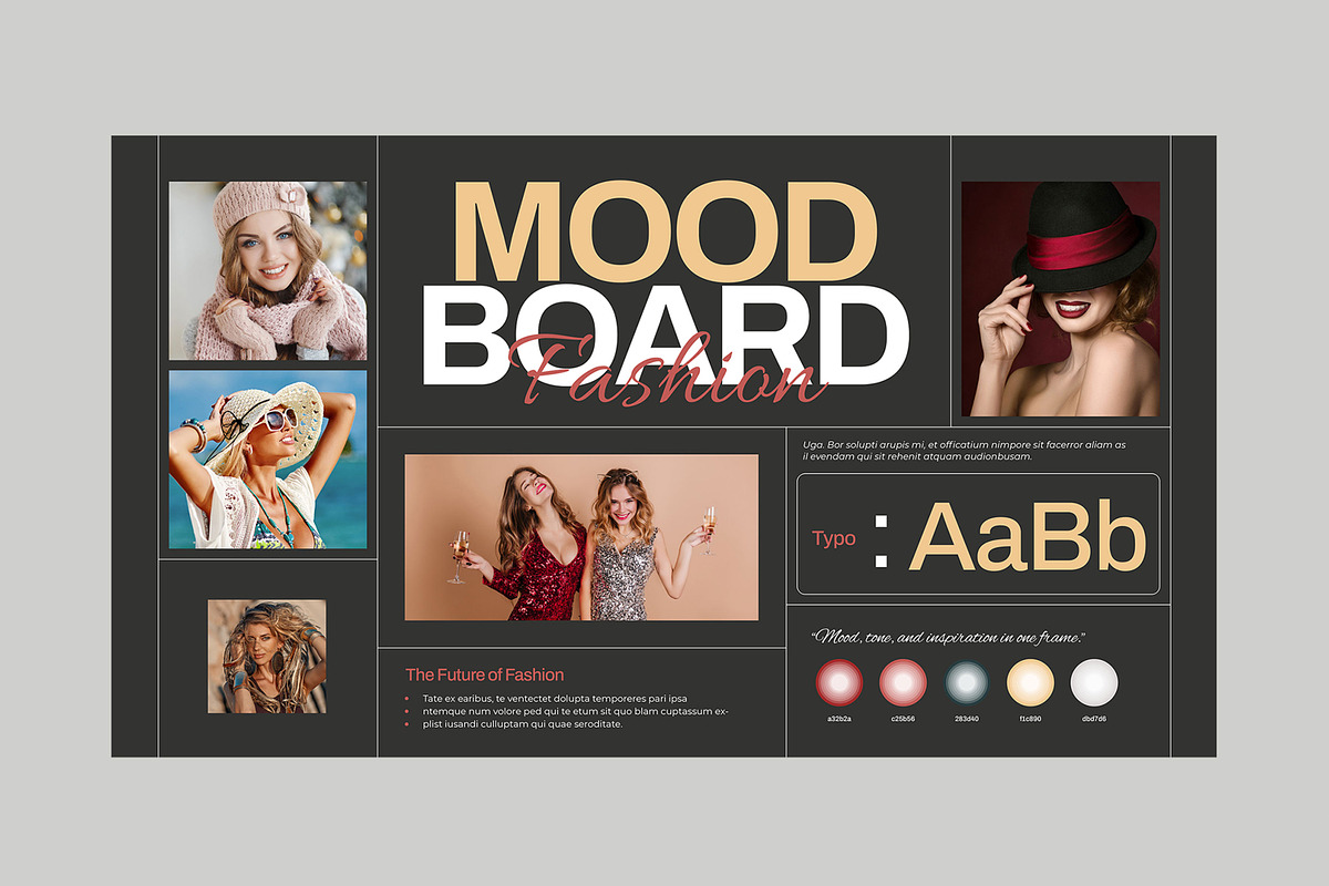 Fashion Mood Board Template, a Social Media Template by MightyDesign (Photo 3 of 6)