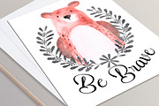 Woodland animals Watercolor Clipart, an Animal Illustration by Tanya Kart (Thumbnail 4 of 5)