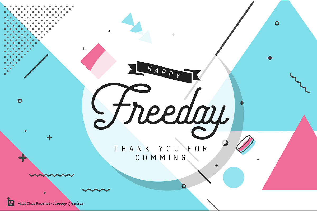 Freeday Script & Sans Font, a Script Font by Aktab Studio (Photo 14 of 15)