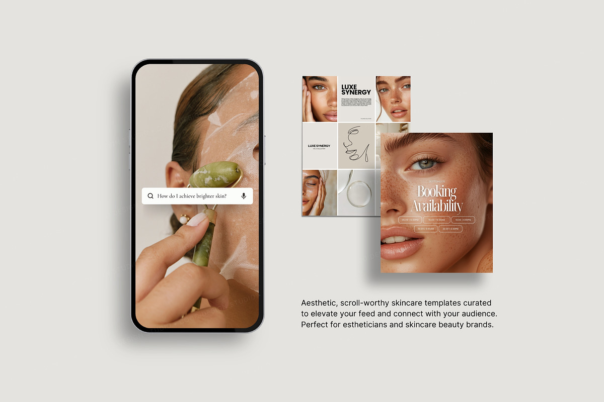 650 Skincare Instagram Templates, a Social Media Template by COCO Designs (Photo 2 of 26)