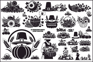 Thanksgiving Harvest Silhouette, an Illustration by Creativeshirt